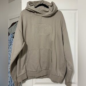 Taylor Swift TTPD Embossed Beige Hoodie